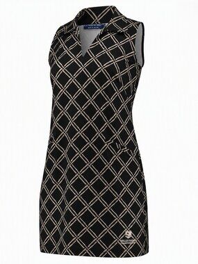 NWT Black Katherine Way St Regis UPF 50+ Sleeveless PGA Golf Dress